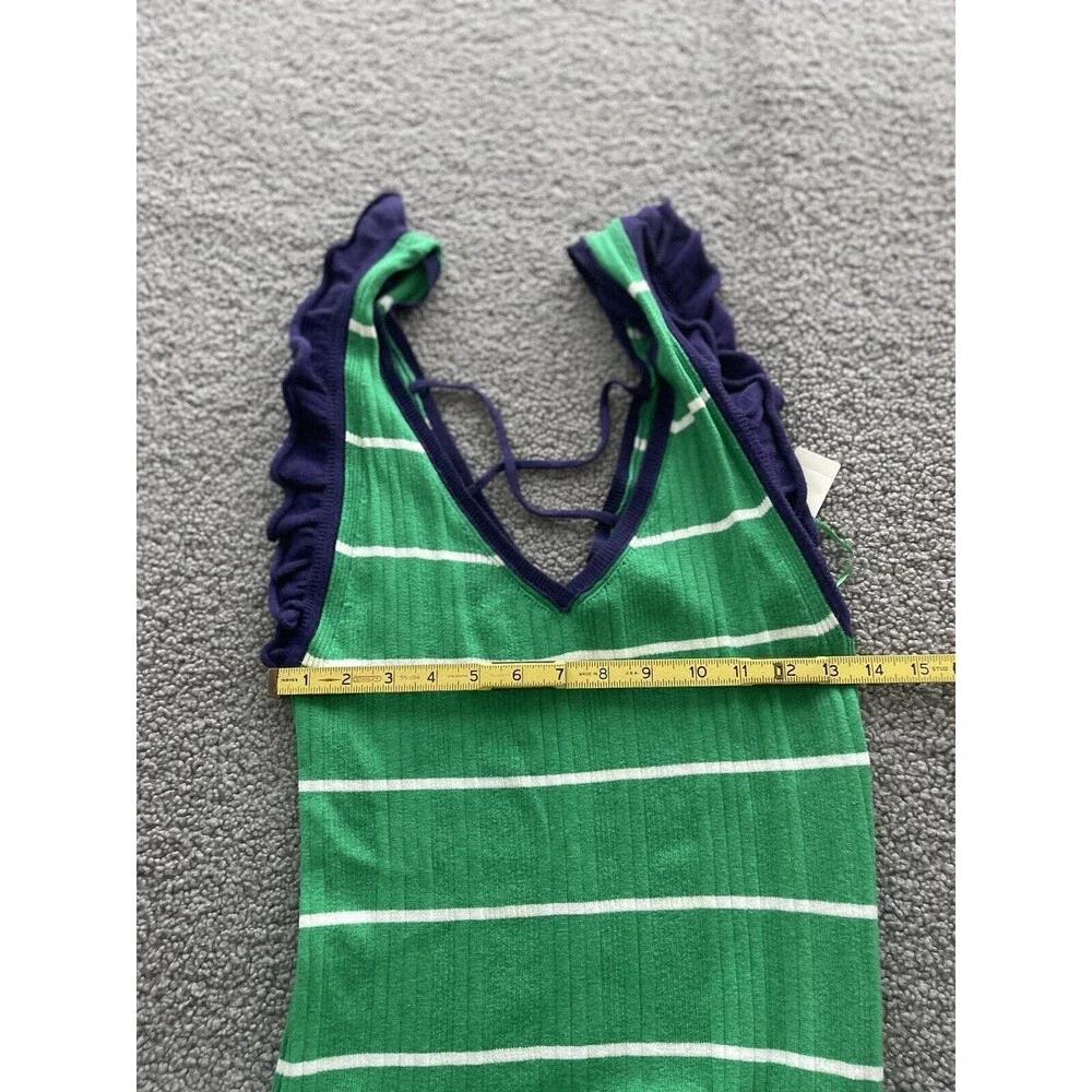 Anthropologie Daily Practice Sweater Dress Midi Green Stretch Preppy Sz L NWT - Picture 7 of 10